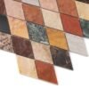 Mosaïque Emperador Rombic mix en marbre et travertin naturel