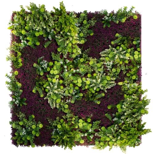 Jardin vertical Purple Haze avec modules de culture empilés