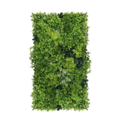Jardin vertical Moss Mesh avec mousse naturelle et structure modulaire