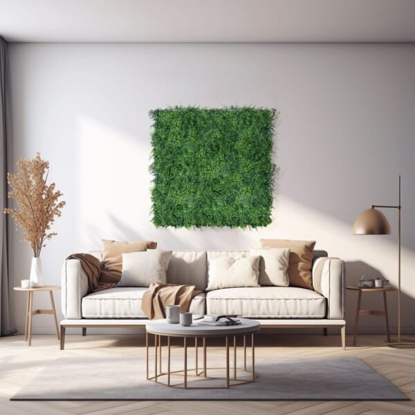 Tapis vert artificiel Znakocica UV 50x50 cm sur terrasse