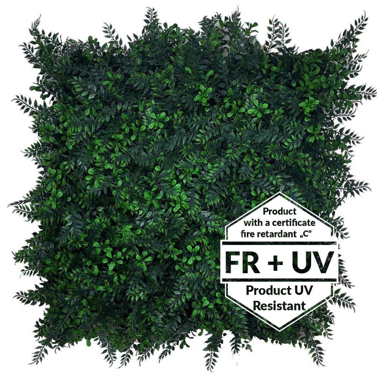 Matte artificielle verte Marsylea FR UV - C 50x50 cm — vue ambiance