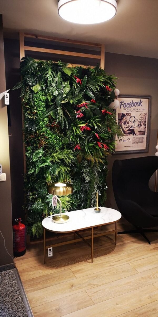 Jardin vertical tropical mural pour intérieur et extérieur