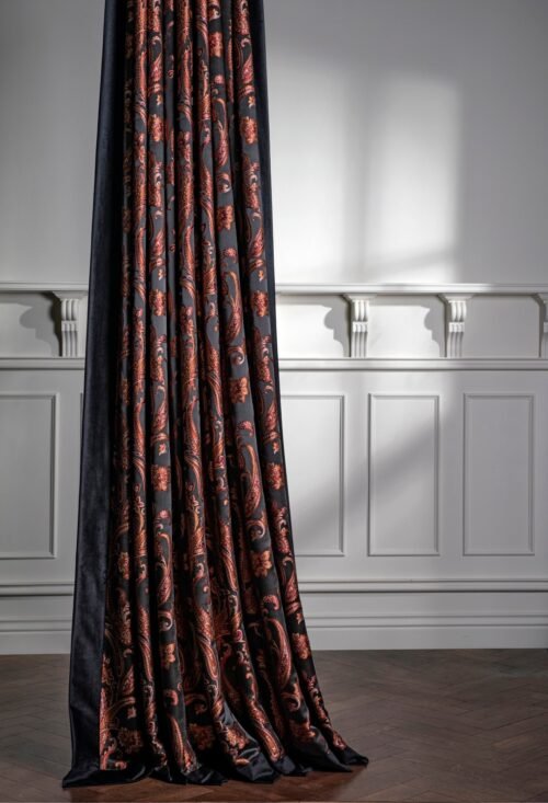 Rideau JEREMIE jacquard 100% PES, largeur 320 cm, motif répété tous les 50 cm