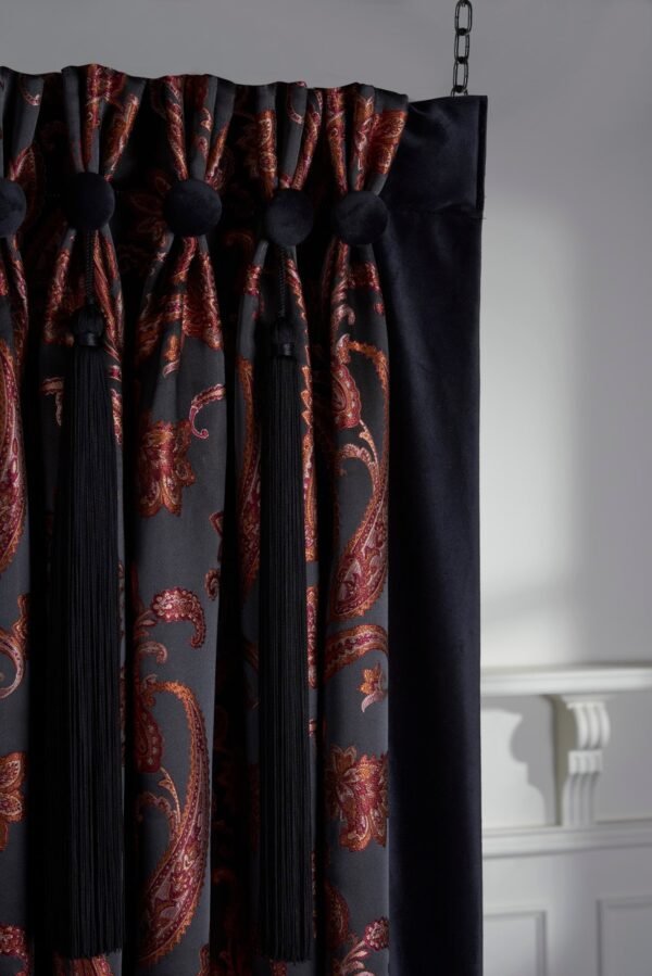 Rideau JEREMIE jacquard 100% PES, largeur 320 cm, motif vertical tous les 50 cm