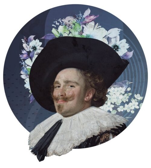 Papier peint autocollant Kawalier découpé aux contours précis