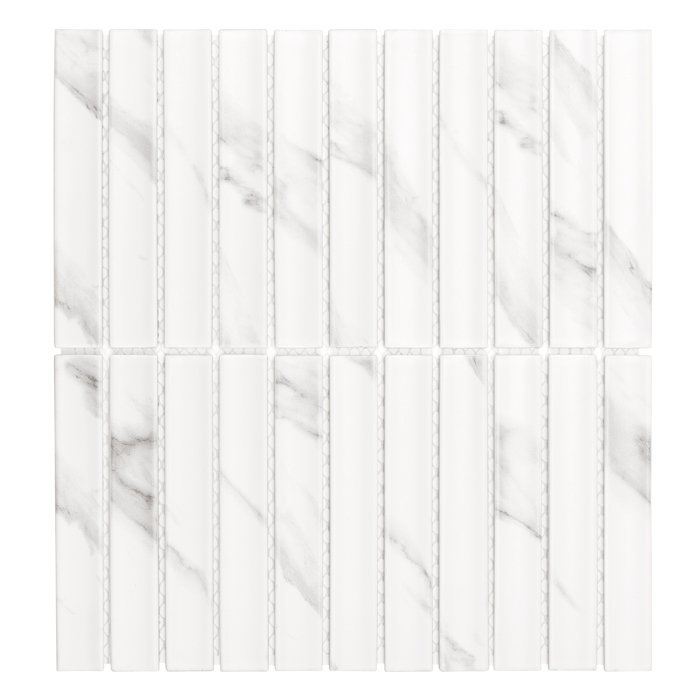 Carreau mural Kitkat Carrara mat — vue ambiance