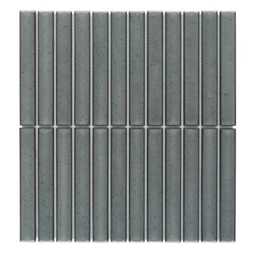 Carrelage mural Kitkat Gris brillant 29,7x29,3 cm pour salle de bain