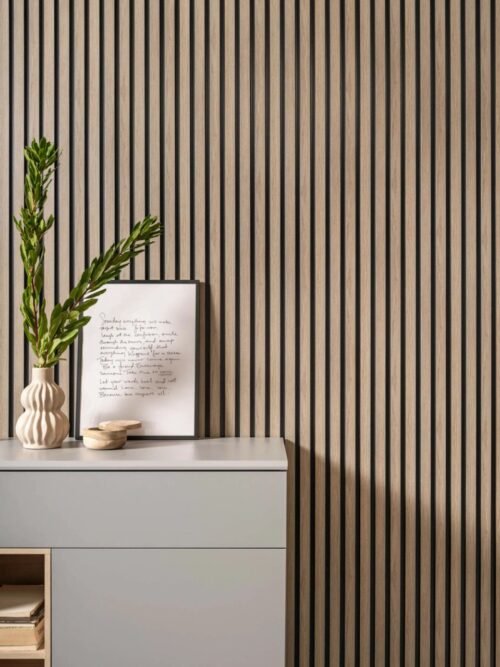 Lamelle murale chêne gris Medio L0203T 200 cm vue principale