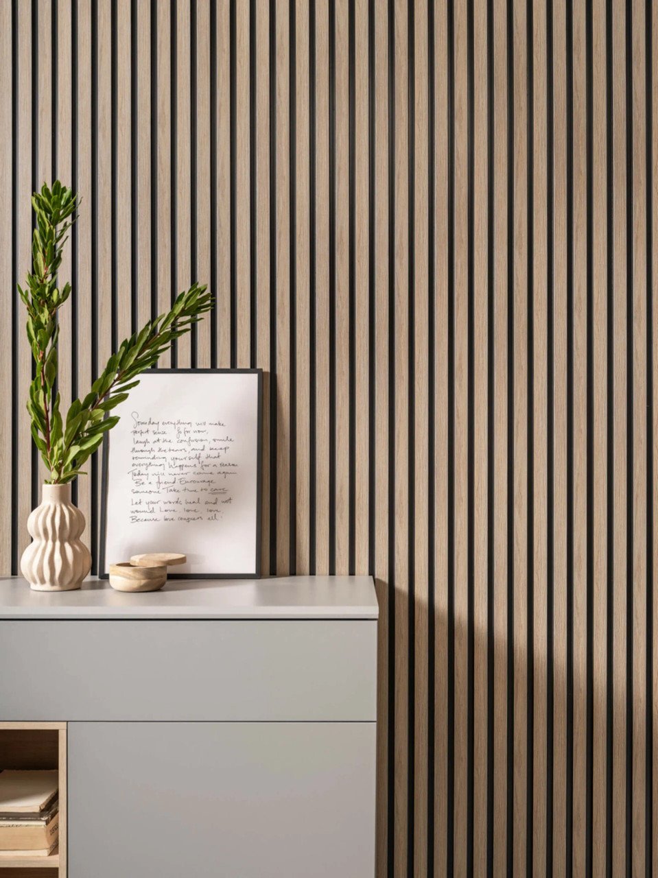 Lamelle Murale Chêne gris Medio L0203T - 200cm
