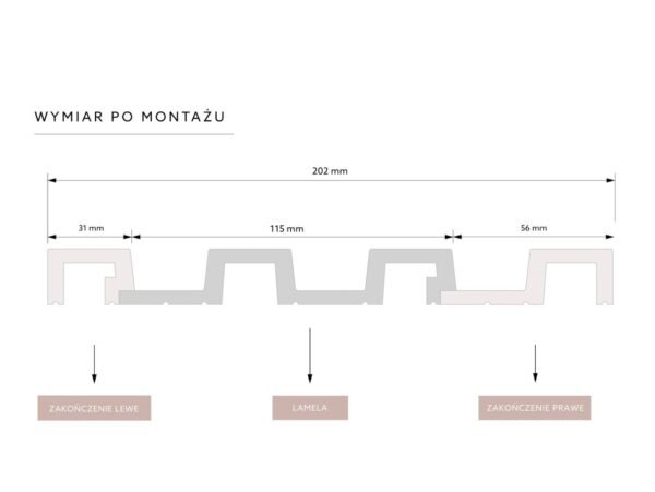 Lamelle murale Premium Largo L0301P 270cm