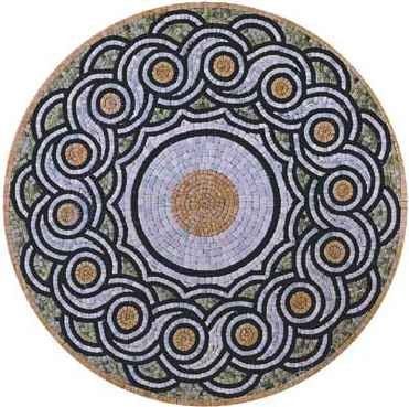 Mosaïque MM 019 en marbre, travertin et onyx pour sols et murs