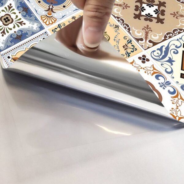 Lot de 20 carreaux 3D auto-adhésifs noir et beige vintage, 7,44 m²