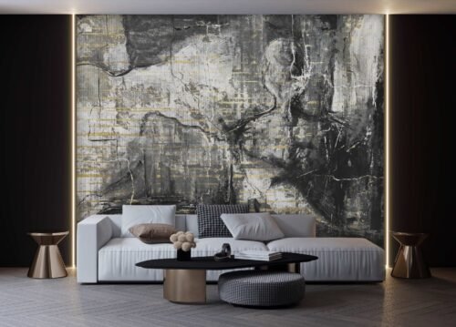 Papier peint Musked Skin 4 motif noir et blanc