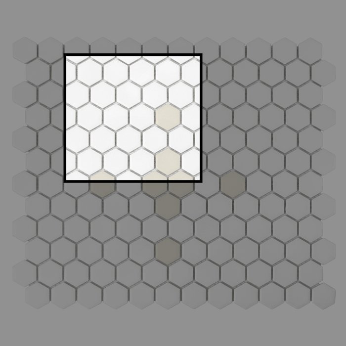 Échantillon Mini Hexagon Cleo matt