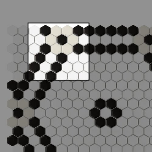 Mini-Hexagon-Doublehex-Black-matt_sample-1.jpg Échantillon mini mosaïque hexagonale noire mat Doublehex