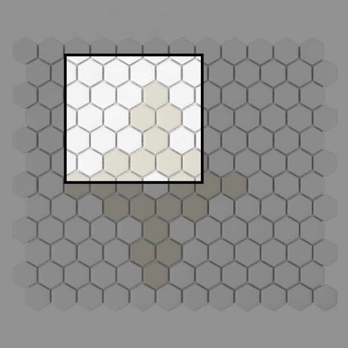 Échantillon Mini Hexagon Floret matt