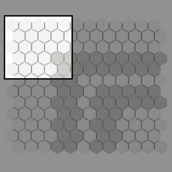 Échantillon Mini Hexagon STRIPE 2.3.A matt