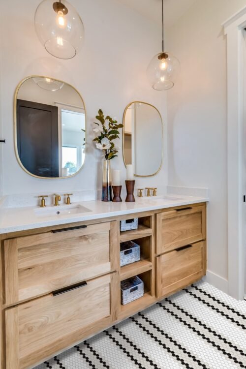 Carrelage hexa 23x26 mm grès mat rayures 5.1.C