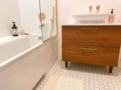 Carreaux de mosaïque octogonaux blancs mat en grès cérame