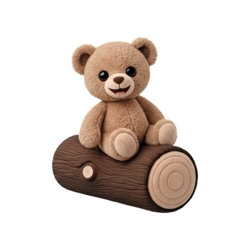 Papier peint autocollant Ours en peluche découpé aux contours précis