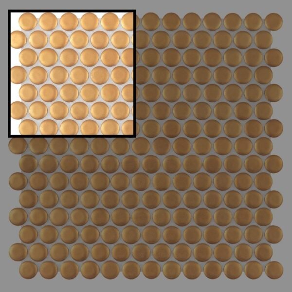 Échantillon Miss Penny Gold Matt, mosaïque décorative murale