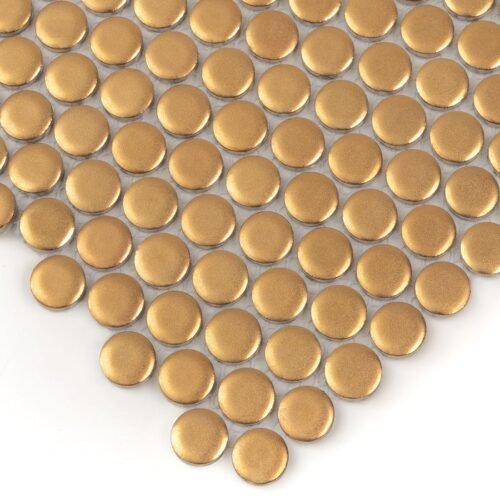 Mosaïque Miss Penny Gold mat en grès cérame pour mur