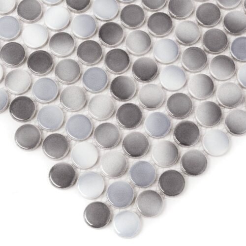Mosaïque murale en grés cérame double cuisson Grey Mix