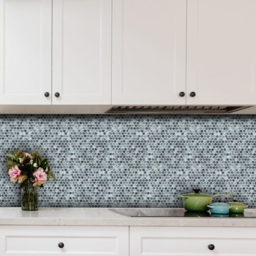 Mosaïque murale en grés cérame double cuisson Grey Mix