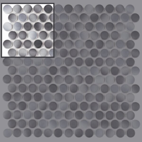 Carreau céramique gris mixte motif géométrique épaisseur standard