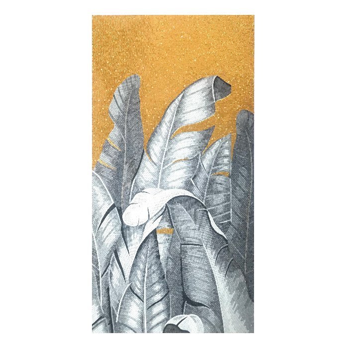 Carreau mural Feuilles de bananier 110×220 cm