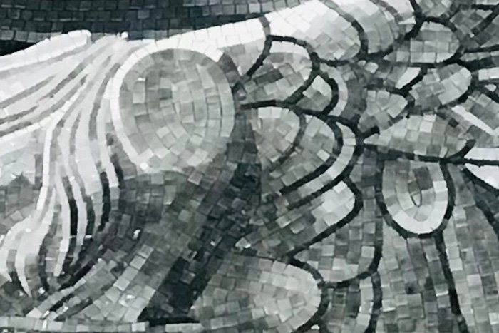 Mosaïque Nike 140×110 cm — vue ambiance