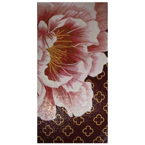 Carrelage mural en verre Pivoine 110×220 cm