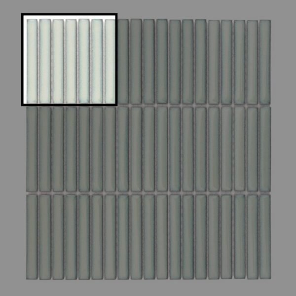 Échantillon Mr Twig Mint, mosaïque décorative murale en résine