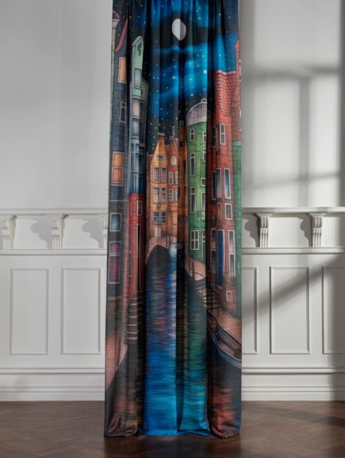 Rideau Naarden 100% polyester, 150 cm x 325 cm, collection Art