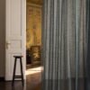 Rideau NERIDA velours plissé 50% polyester 50% lin 300 cm