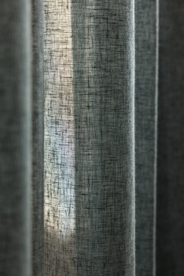 Rideau NERIDA velours plissé 50% polyester 50% lin 300 cm