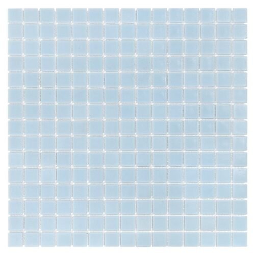 Mosaïque en verre bleu brillant antidérapante R11 pour sols et murs humides