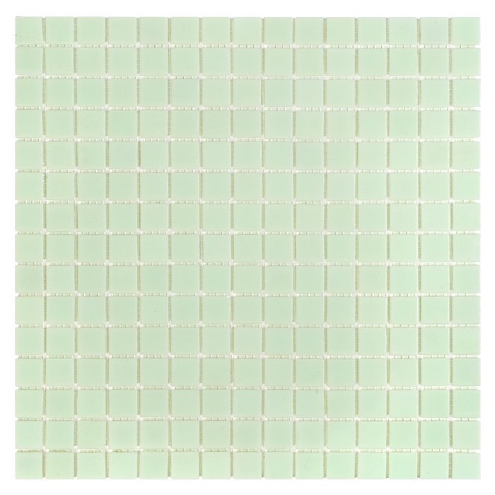 Mosaïque verre de quartz antidérapante R11 verte brillante