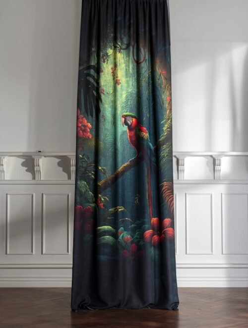 Rideau PARROT 100% PES, largeur 150 cm, hauteur 325 cm