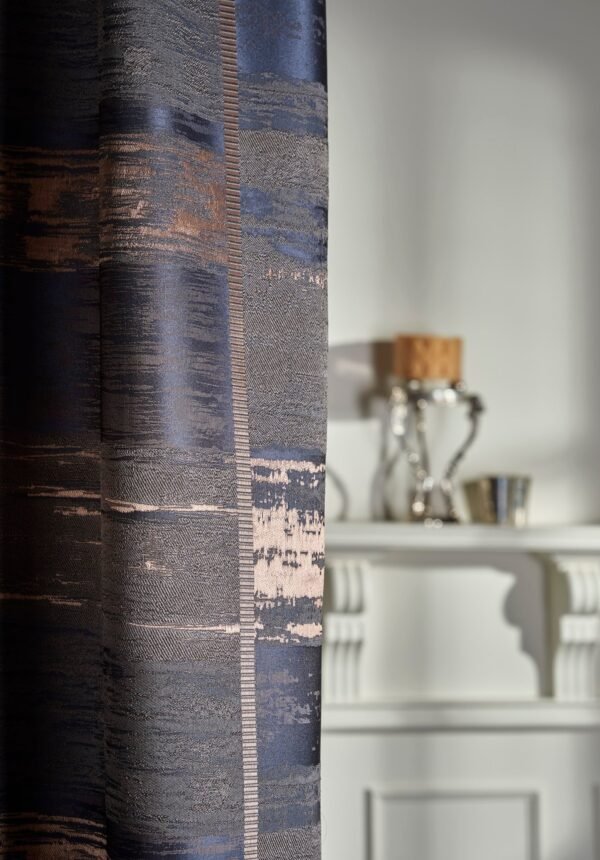 PATILLASYAKIN Rideau PATILLAS jacquard 100% PES, largeur 310 cm, motif répété tous les 56,6 cm