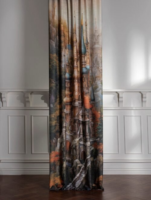 Rideau Pretoria 100% polyester, largeur 150 cm, hauteur 325 cm
