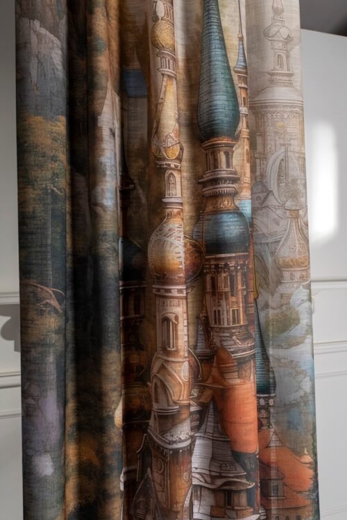 Rideau Pretoria 100% polyester, largeur 150 cm, hauteur 325 cm