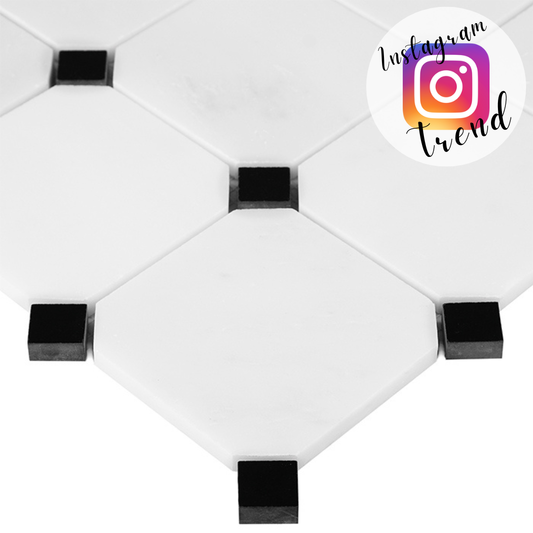 Carrelage Octagone Pure B&W 100