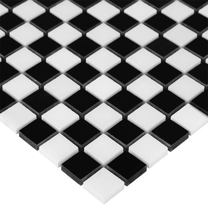 Carrelage Mosaïque Marbre Pure B&W Mix 25