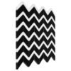 Mosaïque en marbre naturel noir et blanc motif chevron