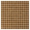 Mosaïque Q Brown en verre de quartz brun brillant pour piscines et salles de bains