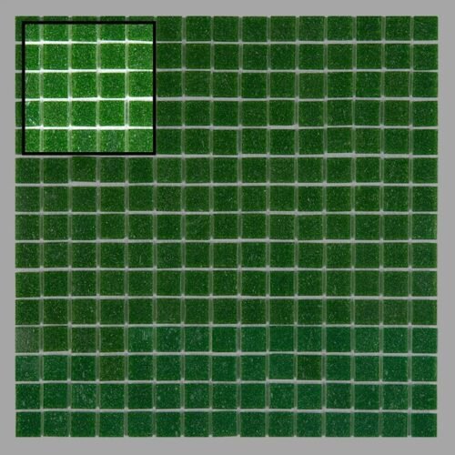 Échantillon mosaïque carrelage murale vert foncé Q