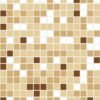 Mosaïque en verre de quartz beige Q Grade pour surfaces humides
