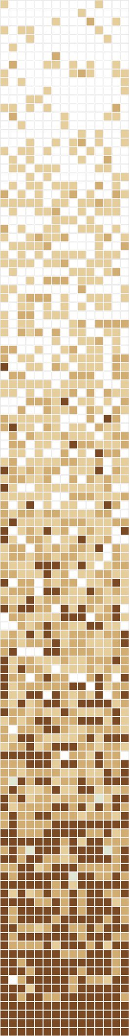 Mosaïque en verre de quartz beige Q Grade pour surfaces humides