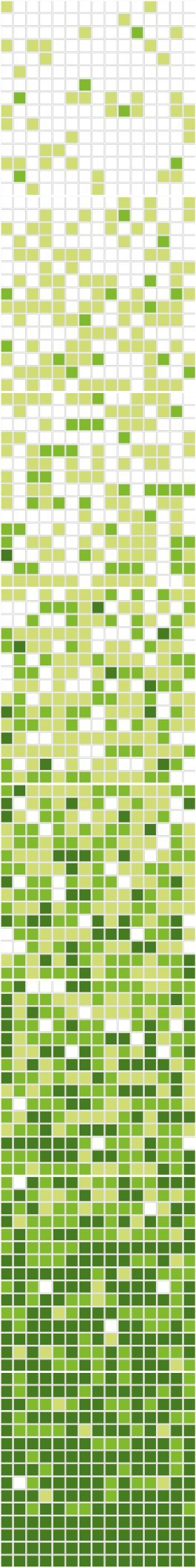 Mosaïque en verre de quartz vert Q Series pour murs et sols